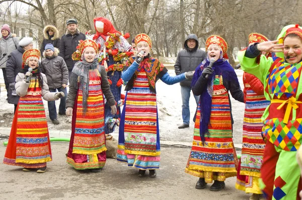 Carnevale di primavera in Russia — Foto Stock