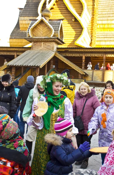 Carnevale di primavera in Russia — Foto Stock