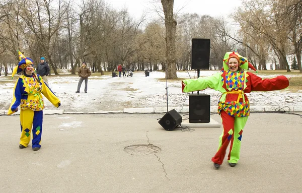 Весна карнавал масляного тижня в Росії — стокове фото