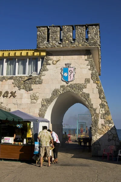 Jewpatorija, zeehaven — Stockfoto