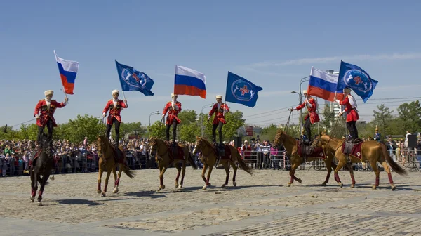 Kavalérie show v Moskvě — Stock fotografie