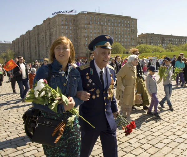 Moskou, de dag van de overwinning van de vakantie — Stockfoto