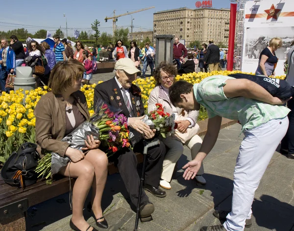 Moskva, holiday Segerdagen — Stockfoto