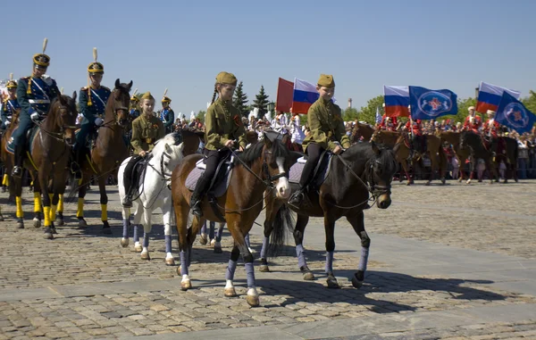 Kavalérie show v Moskvě — Stock fotografie