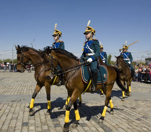 Spettacolo di cavalleria a Mosca — Foto Stock