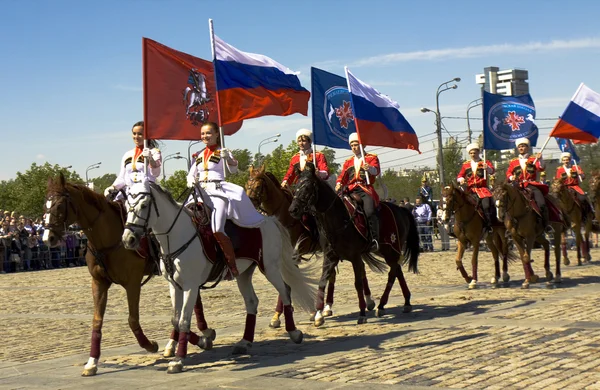 Espectáculo de caballería en Moscú — Foto de Stock