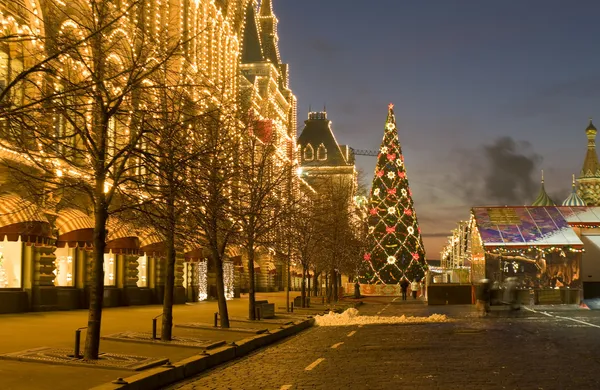 Moskau in der Weihnachtszeit — Stockfoto