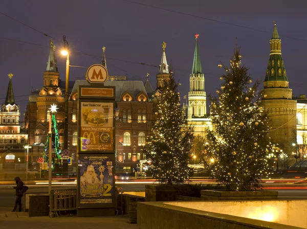 Moscow, Kremlin at Christmas — Stock Photo, Image