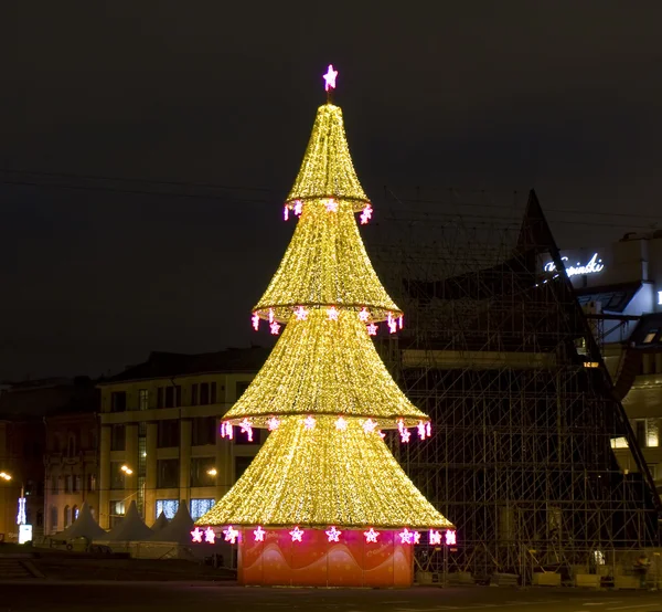 Árvore de Natal, Moscou — Fotografia de Stock