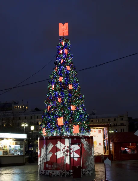 Julgran, Moskva — Stockfoto