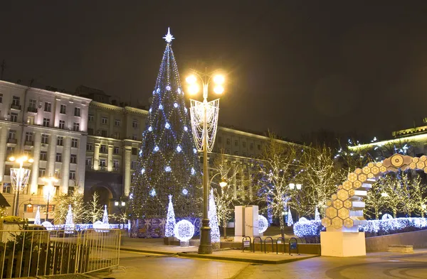 Moscú, árbol de Navidad —  Fotos de Stock