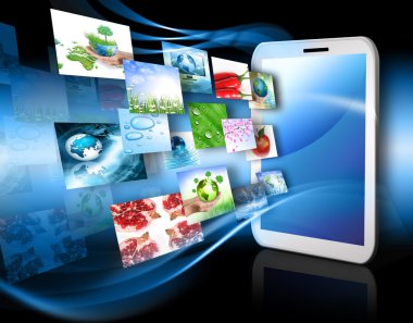 En iyi Internet kavramı küresel iş kavramlar serisi. dokunmatik yüzey veya tablet pc