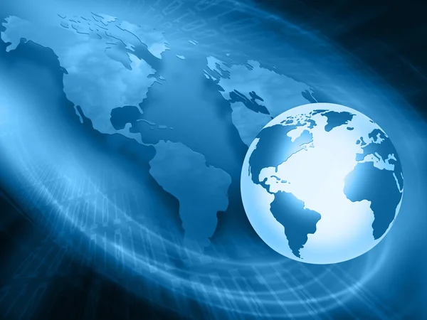 Melhor conceito de Internet de negócios globais a partir de séries de conceitos — Fotografia de Stock
