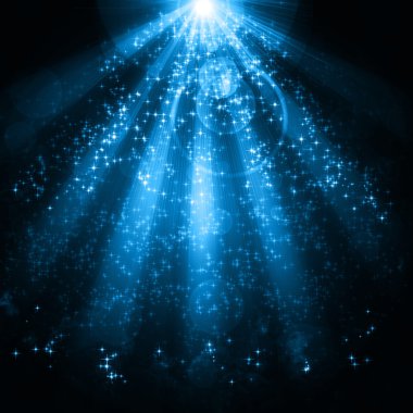 Yıldızlar arka plan üzerinde azalan