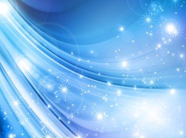 Arkaplanda kar taneleri ve yıldızlar iniyor