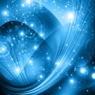 Arkaplanda kar taneleri ve yıldızlar iniyor