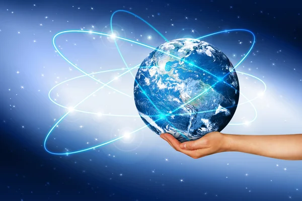 elleri, Güney ve Kuzey Amerika üzerinde dünya