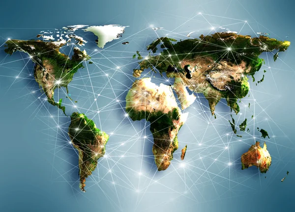 Интернет глобального бизнеса — стоковое фото