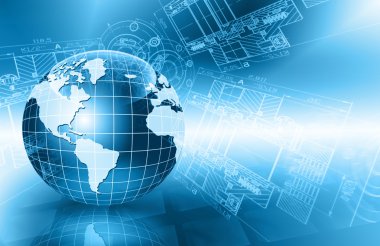 Internet kavramı küresel iş - stok görüntü