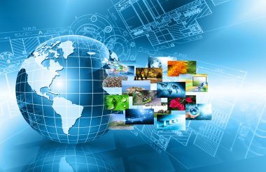 Internet kavramı küresel iş - stok görüntü