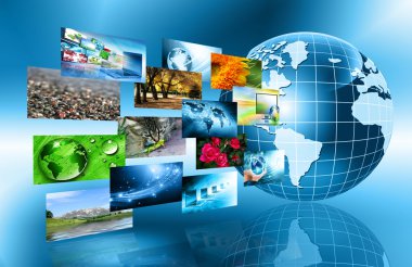 Internet kavramı küresel iş - stok görüntü