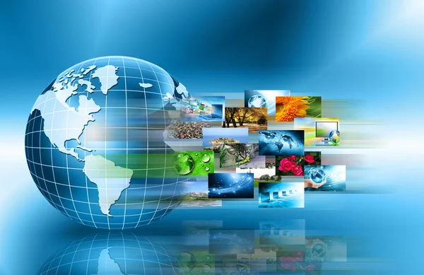 Internet Concept of global business   -   Stock Image — Stock Photo, Image