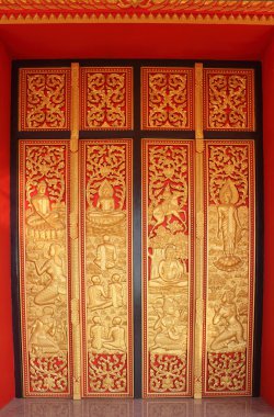 Budist tapınağı kapı