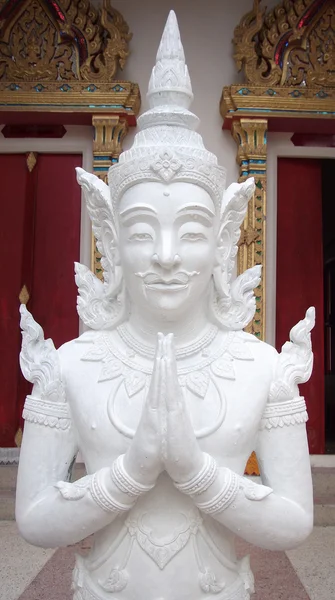 Thai modell a Buddha — Stock Fotó