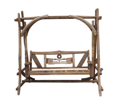 ahşap salıncak sandalye