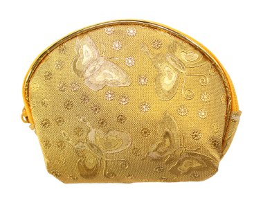 paralar için altın kumaş cüzdan