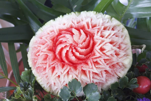 Carved Watermelon — Stock Photo, Image