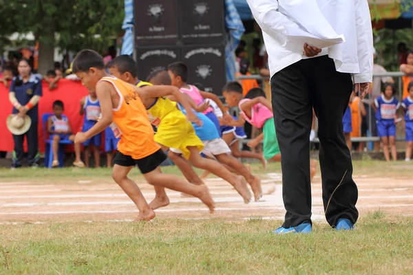 Executar jogo escola — Fotografia de Stock