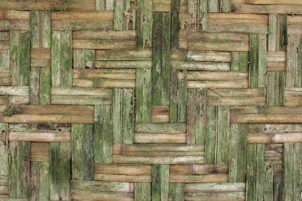Старая бамбуковая стена — стоковое фото