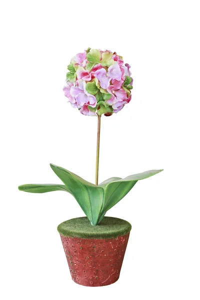 Vaso de flor de plástico — Fotografia de Stock