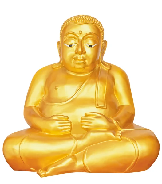 Guldbuddhastaty — Stockfoto