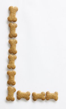 kemik şekli köpek gıda l harfi