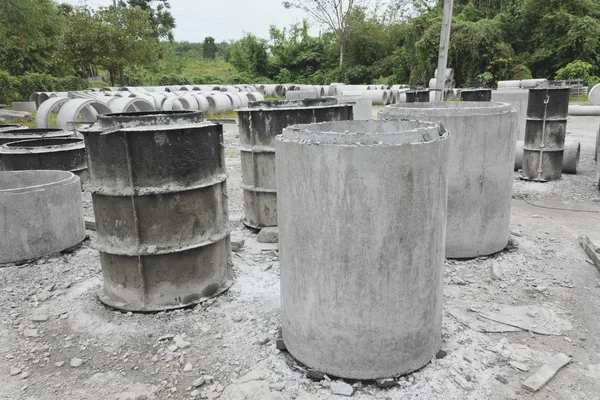 Rury cementowe — Zdjęcie stockowe