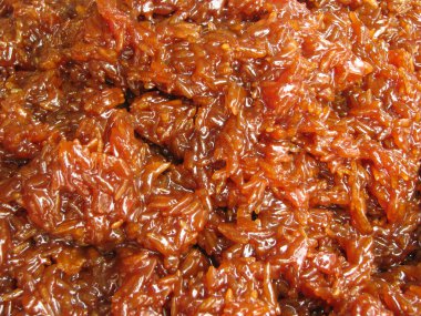 kahverengi tatlı yapışkan pirinç