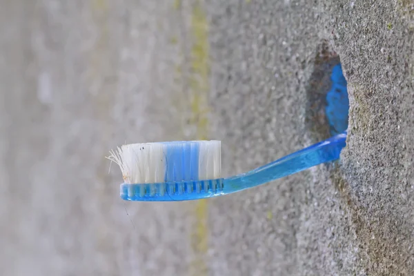 Unhygienic Toothbrush — Stock Photo, Image