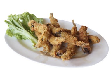 Kızarmış shishamo balık