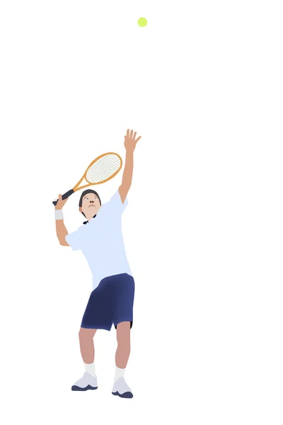 Wektor i ilustracja tenisista — Wektor stockowy
