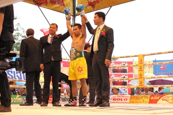 Ganador lucha PABA Super Flyweight Champion — Foto de Stock