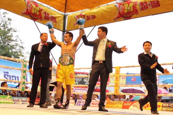 Vencedor luta PABA Super Campeão Peso Mosca — Fotografia de Stock