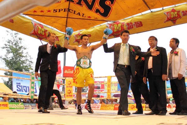 Ganador lucha PABA Super Flyweight Champion — Foto de Stock