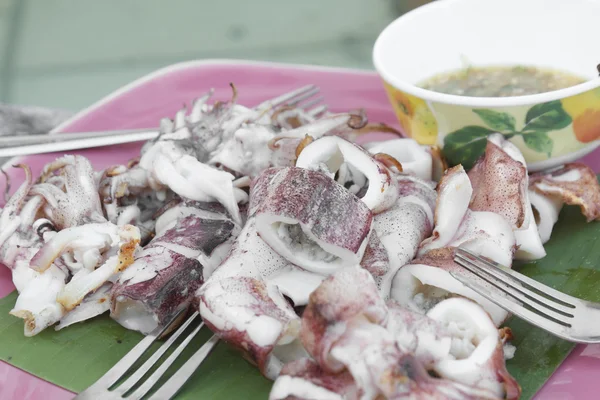 Grilled cuttlefish — Stock Photo, Image