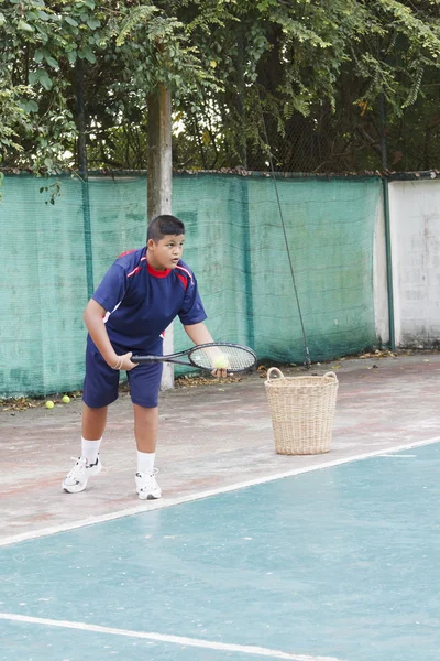 Tennis practicing — Stock Photo, Image