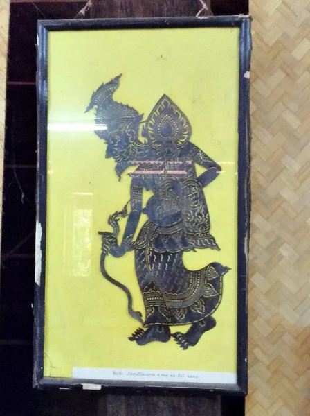 Antique Thai shadow play, — Stock Photo, Image