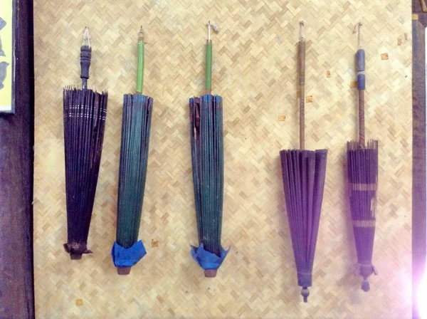 Antique Thai umbrellas — Stock Photo, Image