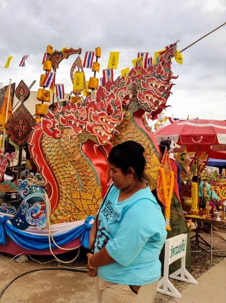 Chak Pra Festival, Chaiya, Surat Thani, Thailand — Stock Photo, Image