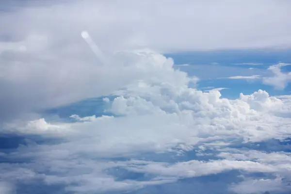 Sky Shot Airplane Window — 스톡 사진